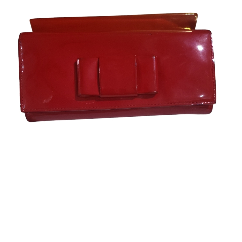 Miu miu red bow wallet